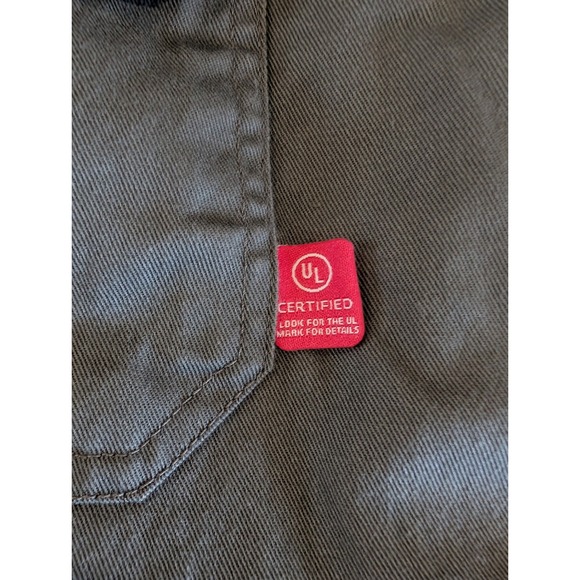BOCOMAL FR Flame Resistant Work‎ Shirt Gray NFPA 2112 CAT2 Long Sleeve Utility - Picture 4 of 8